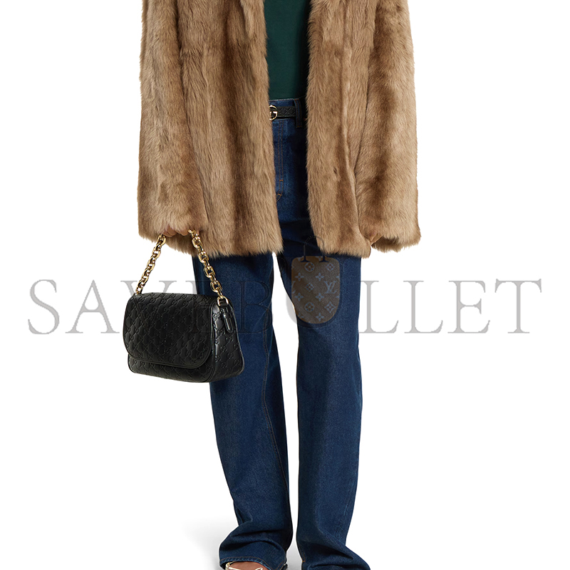 G*u*i gg emblem medium shoulder bag 848882 (28*17*9cm)